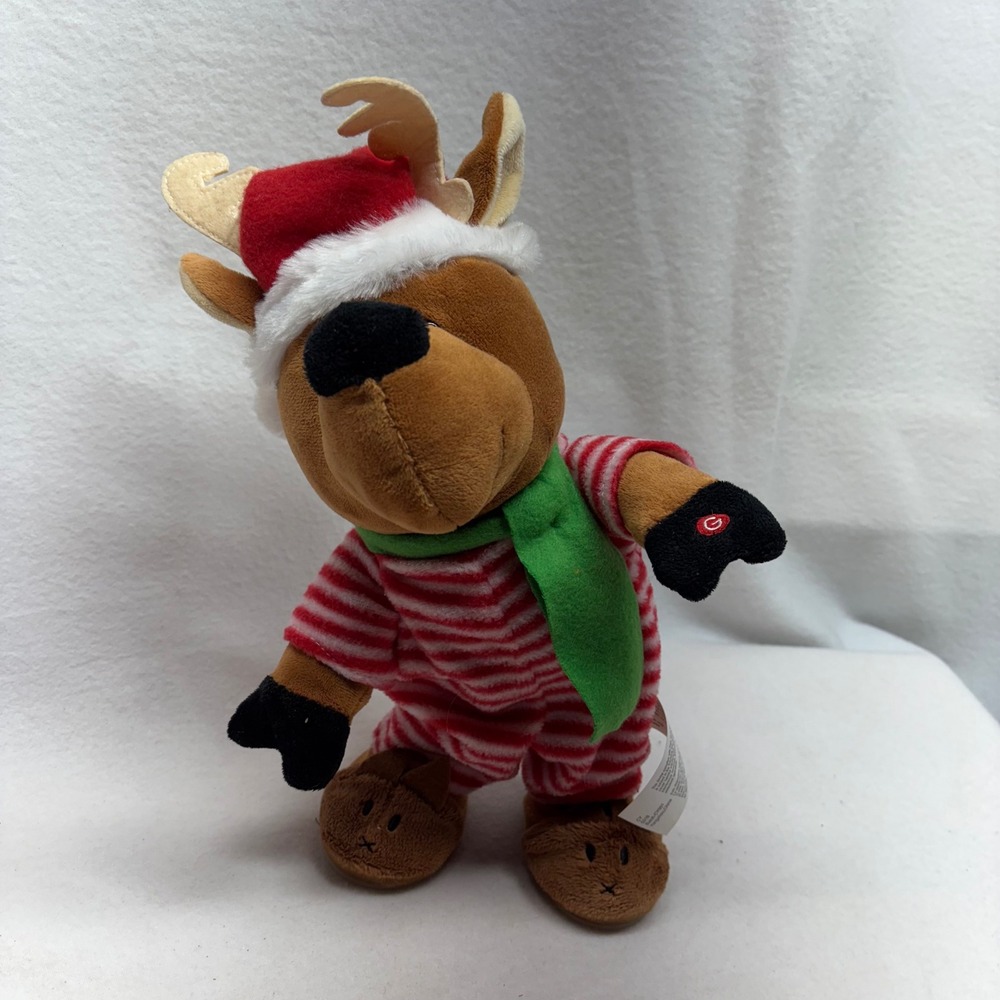 Gemmy Industries Christmas Reindeer Animated Plush Toy Dancing‎ & Singing